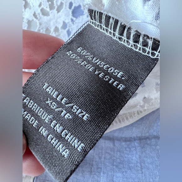 Suzy Shier Womens White Feminine Softgirl Boho Lace Sleeveless Top XS - Picture 9 of 9